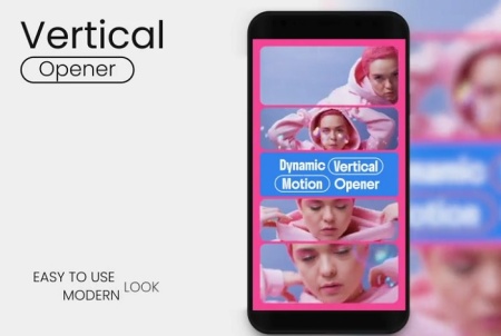 پروژه افتر افکت افتتاحیه عمودی برای ریلز و استوری اینستاگرام Vertical Opener