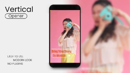 پروژه افتر افکت ساخت اینترو کوتاه برای شبکه‌های اجتماعی Vertical Opener